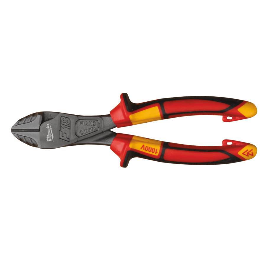 180mm (7") VDE-INSULATED HEAVY DUTY DIAGONAL PLIERS  MILWAUKEE