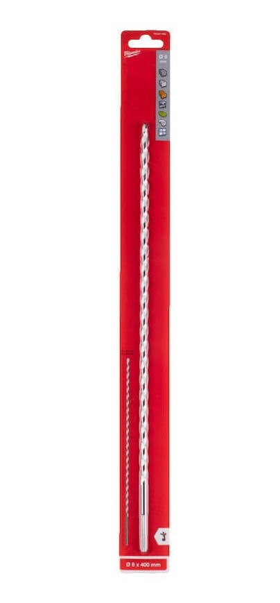 6.0mm x 400mm MULTI MATERIAL DRILL BIT  MILWAUKEE