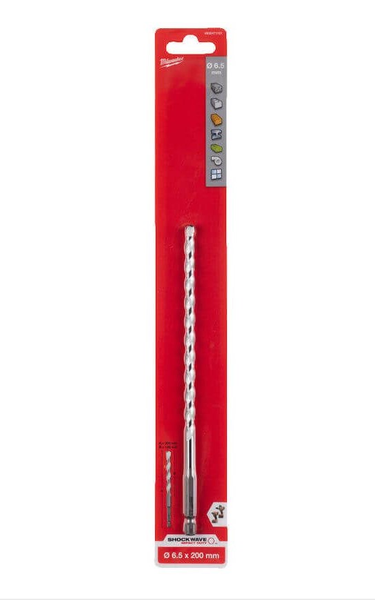 6.5mm x 200mm MULTI MATERIAL DRILL BIT  MILWAUKEE