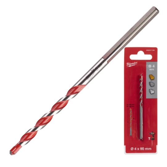 4.0mm x 90mm PREMIUM CONCRETE DRILL BIT  MILWAUKEE