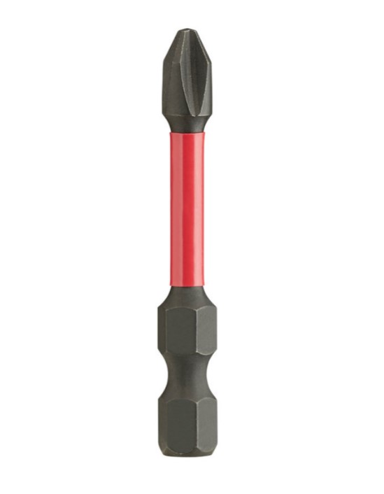 PH-2 x 50mm SCREWDRIVER SHOCKWAVE BITS 1-PCE  MILWAUKEE