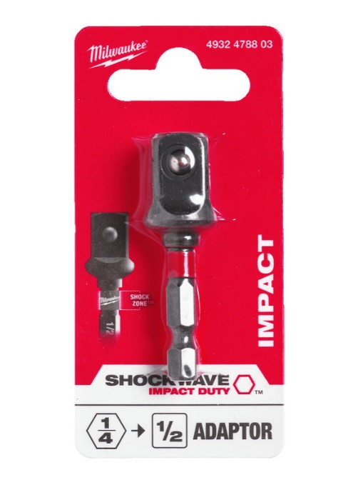 1/2" IMPACT SOCKET ADAPTOR  MILWAUKEE