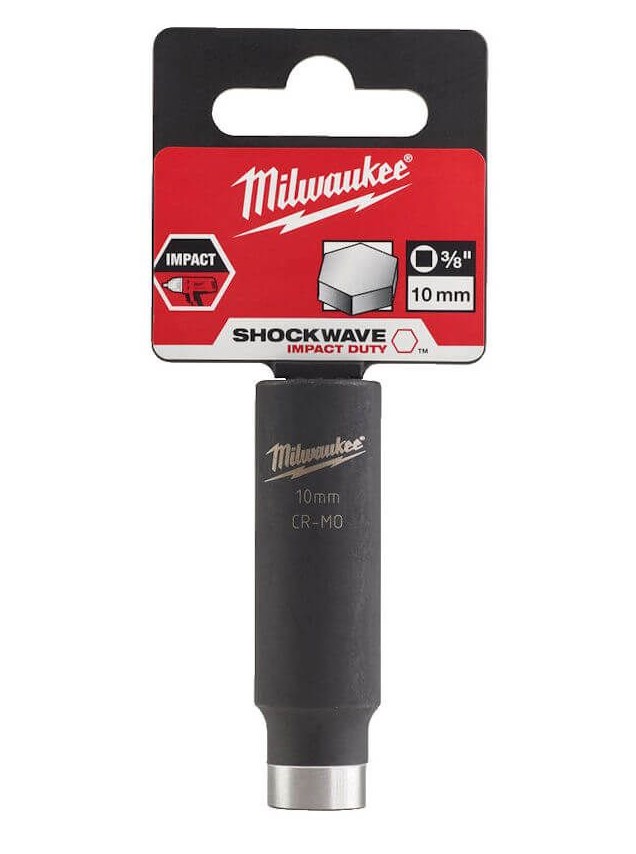10mm x 3/8" DRIVE SHOCKWAVE DEEP IMPACT SOCKET  MILWAUKEE