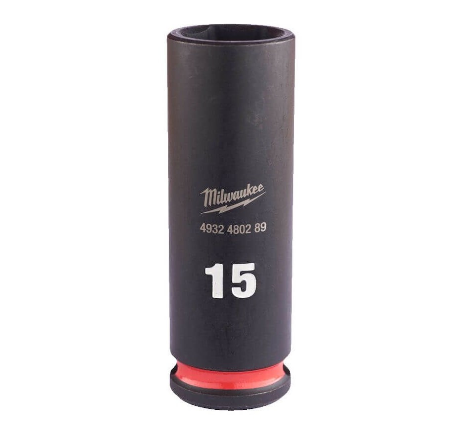 15mm x 3/8" DRIVE SHOCKWAVE DEEP IMPACT SOCKET MILWAUKEE