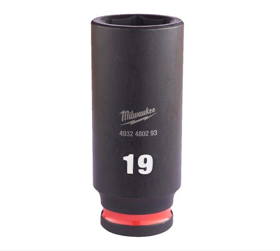 19mm x 3/8" DRIVE SHOCKWAVE DEEP IMPACT SOCKET MILWAUKEE