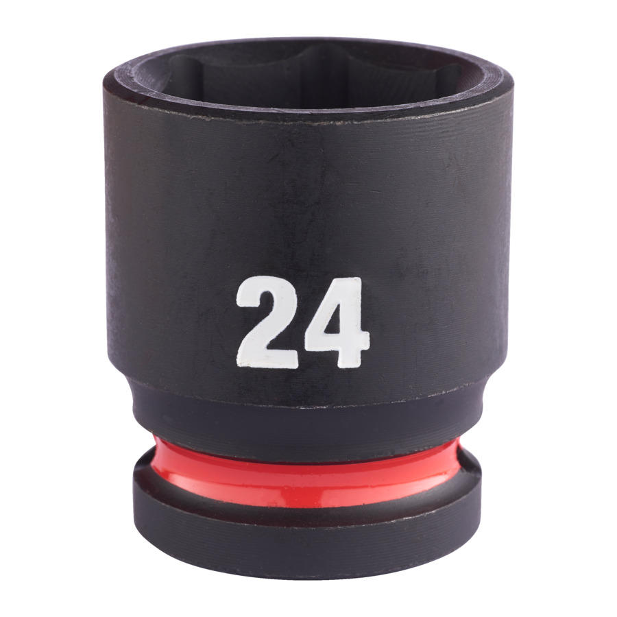 24mm x 1/2" DRIVE SHOCKWAVE SHORT IMPACT SOCKET  MILWAUKEE