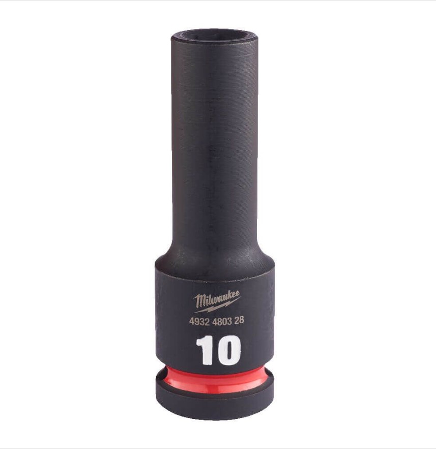 10mm x 1/2" DRIVE SHOCKWAVE DEEP IMPACT SOCKET  MILWAUKEE