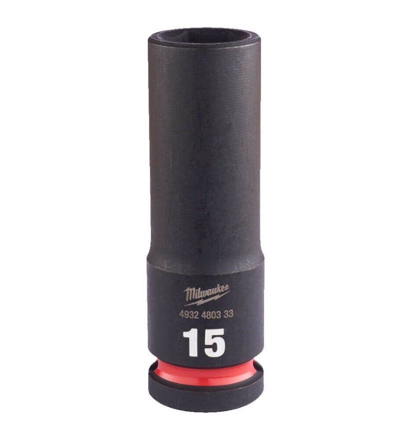 15mm x 1/2" DRIVE SHOCKWAVE DEEP IMPACT SOCKET  MILWAUKEE