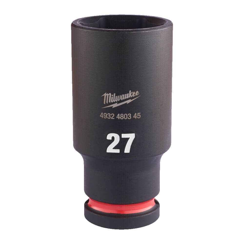 27mm x 1/2" DRIVE SHOCKWAVE DEEP IMPACT SOCKET  MILWAUKEE