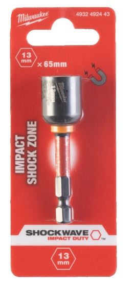 M13 x 65mm HEX13 IMPACT NUT DRIVER 65MM LENTH MILWAUKEE