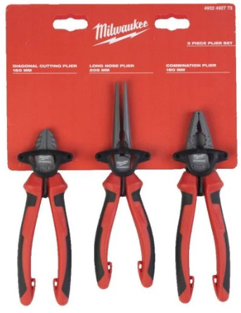 PLIERS SET 3 PIECE  MILWAUKEE
