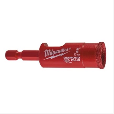15.0mm x 1/4" HEX DIAMOND PLUS WET/DRY DRILL BIT  MILWAUKEE