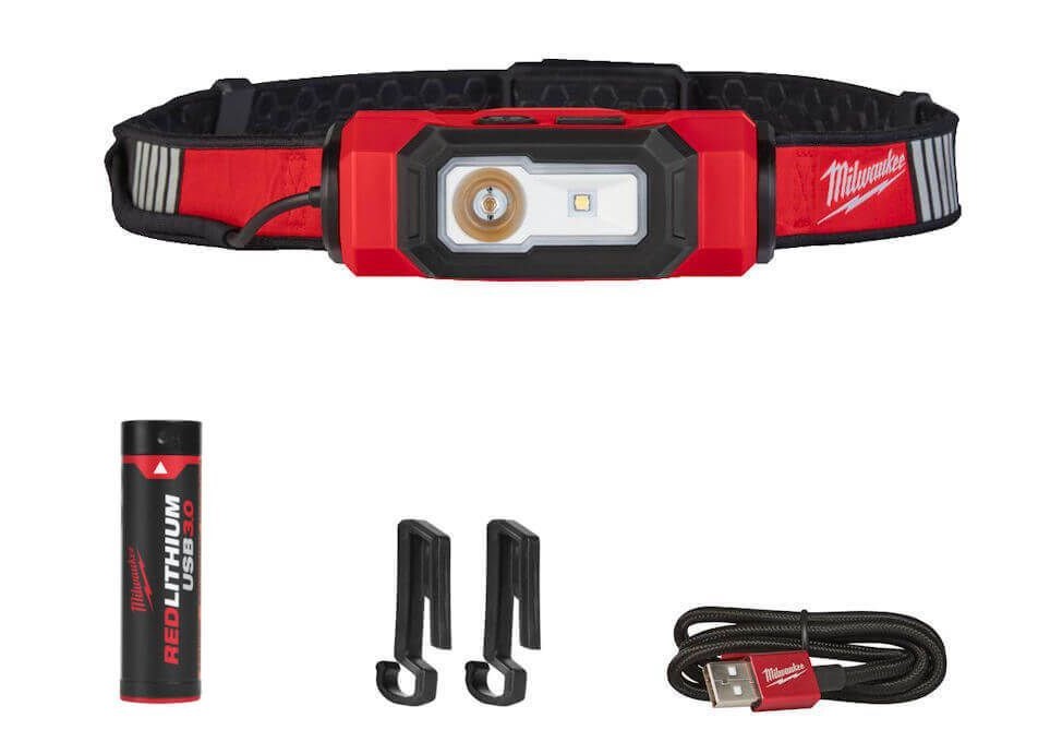 L4FFL RECHARGEABLE HI-VIS HEADLAMP LIGHT KIT IP54 550 LUMENS