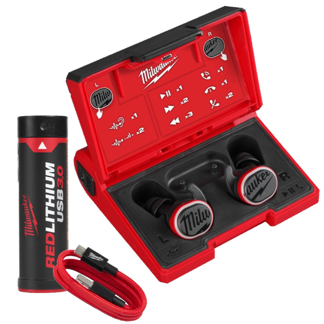 L4RLEPB-301 BLUETOOTH JOBSITE EAR BUDS MILWAUKEE