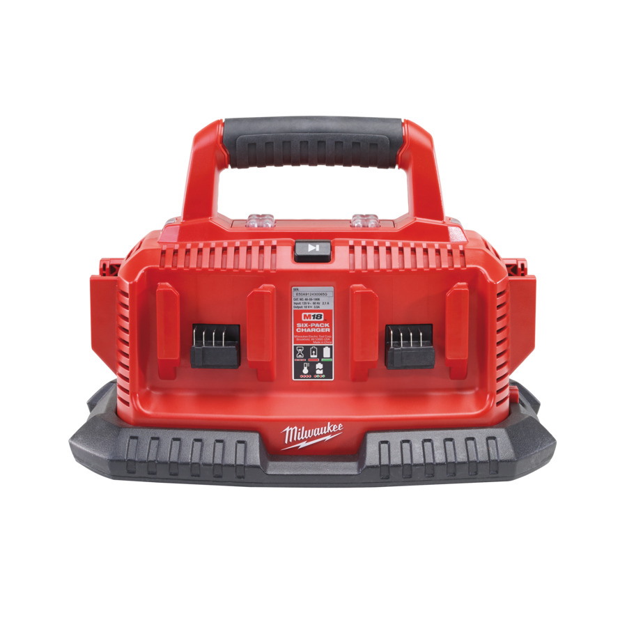 M14-18C6 6 BAY 18V MULTI CHARGER 240V MILWAUKEE