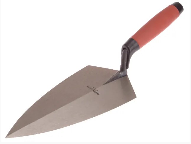 19D Philadelphia Pattern Brick Trowel DuraSoft Handle 11in