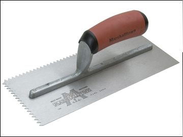 M701SD V 3/16in Notched Trowel DuraSoft Handle 11 x 4.1/2in