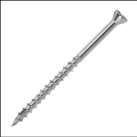 3.9 x 50mm FINISHING SCREW BLACK HEAD NO.7 200-BOX STAINLESS STEEL CARPENTERS MATE