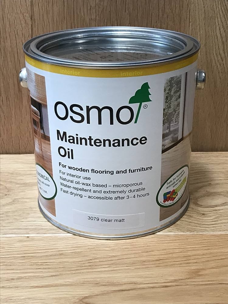 2.5ltr 3079 MAINTENANCE OIL CLEAR MATT OSMO