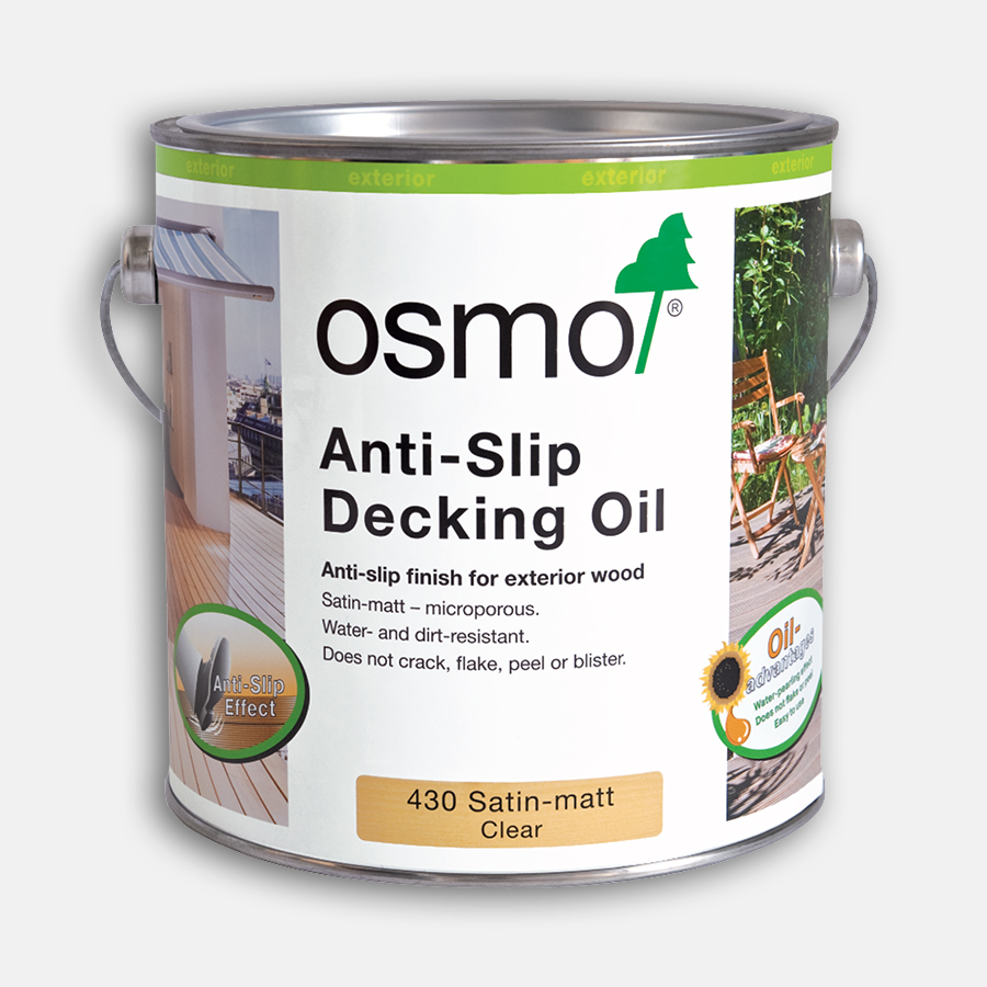 2.5ltr 430 ANTISLIP DECKING OIL SATIN MATT OSMO