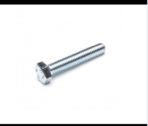 M12 x 100 HEX HEAD SET SCREW ZINC PLATED FULLY THREADED 50-BOX