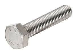 M5 x 16 HEX HEAD SET SCREW ZINC PLATED FULLY THREADED BOX-QTY-100