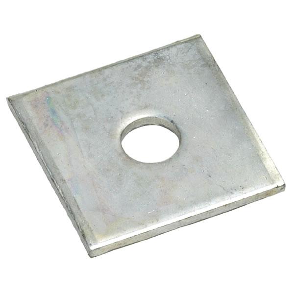 M16 x 50mm x 50mm SQUARE PLATE WASHER ZINC PLATED 100 BOX