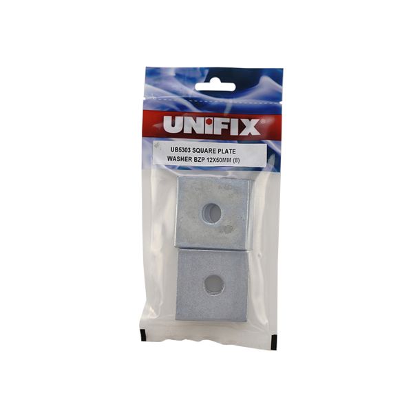 M12 x 50mm x 50mm SQUARE PLATE