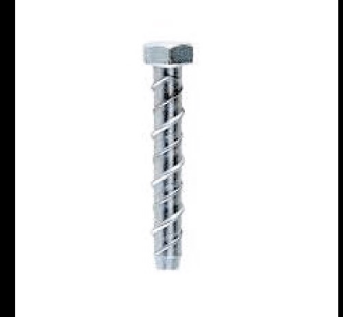 10 x 150mm HEXAGON HEAD CONCRETE BOLT ANKERBOLT ZINC PLATED 2-PK
