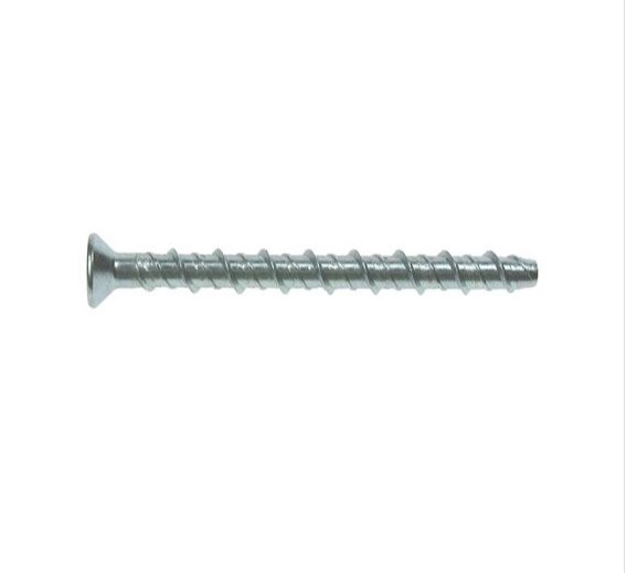 6 x 75mm COUNTERSUNK HEAD CONCRETE BOLT ANKERBOLT  ZINC PLATED 6-PK