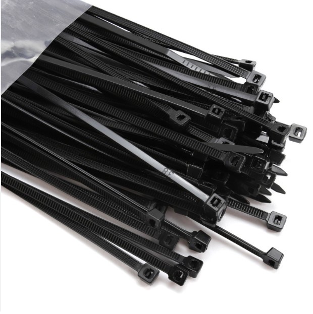 295mm x 3.6mm CABLE TIES BLACK 100-PK