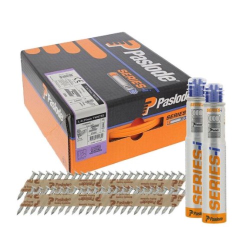 35mm x 3.40mm  PPN SQUARE TWIST NAILS GALVANISED GUN NAILS  WITH GAS