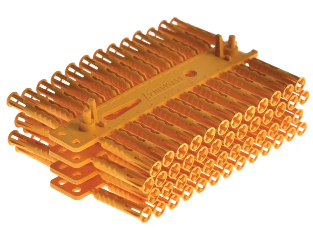 YELLOW SOLID WALL SUPER GRIPS WALL PLUGS 100-PK PLASPLUGS