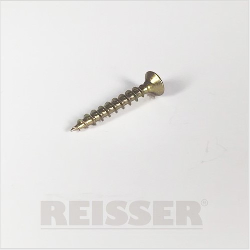 3.0 x 10mm Reisser R2 Screws Pozi Double Countersunk Yellow 200 Box