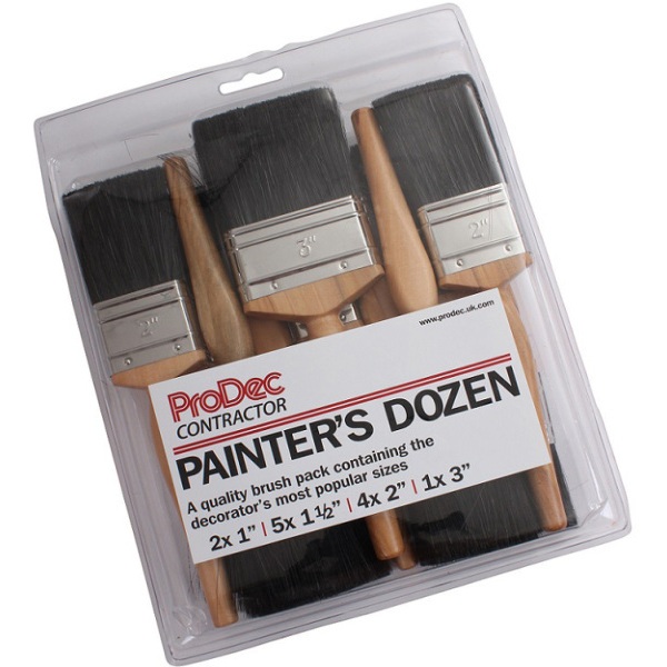 PAINTERS DOZEN BRUSH SET 12-PCE  RODO
