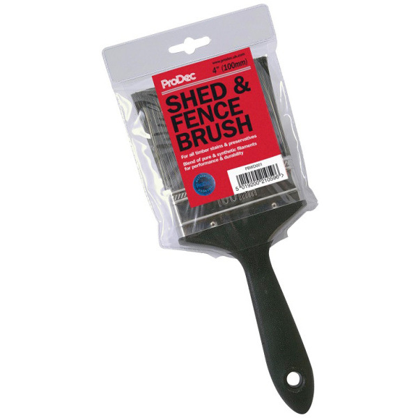 100mm (4") FLAT SHED & FENCE BRUSH  RODO