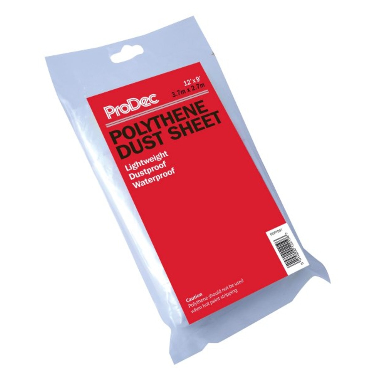 12ft x 9ft POLYTHENE DUST SHEET  RODO