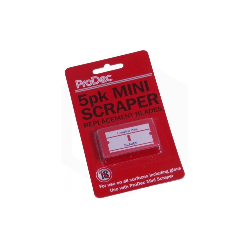 PRODEC PKT 5 MINI SCRAPER BLADES  RODO