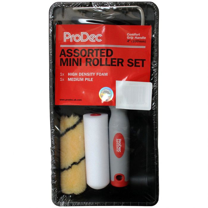 4" TWIN HEAD MINI ROLLER, FRAME & TRAY KIT RODO