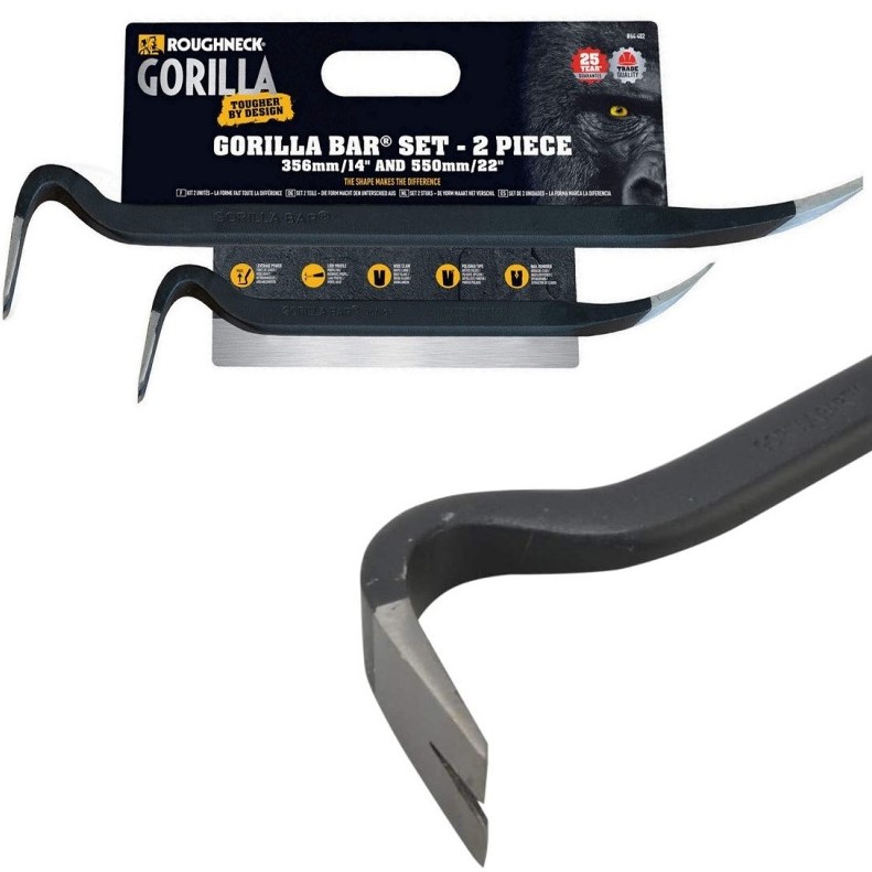 Gorilla Bar Twin Pack 35cm & 55cm (14in & 22in)