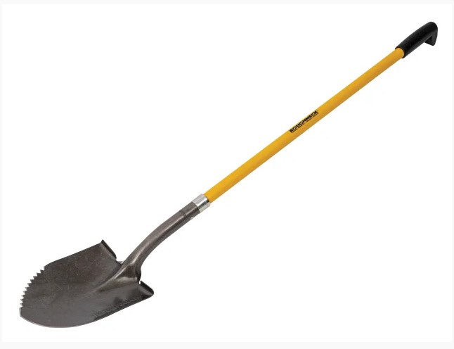 Sharp Edge Round Shovel, Long Handle