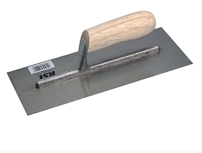 Plasterer's Finishing Trowel Grade B Banana Wooden Handle 11 x 4.1/2in
