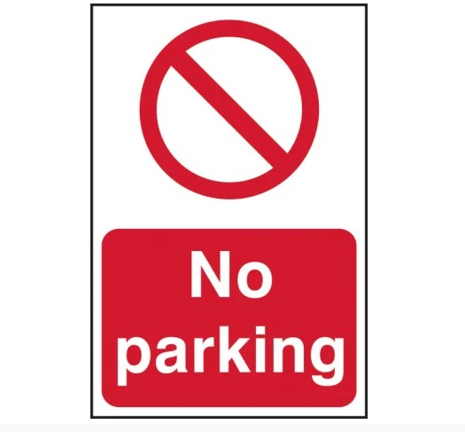 No Parking - PVC Sign 200 x 300mm