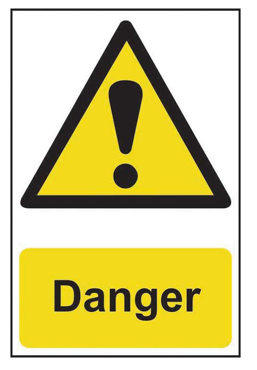 Danger - PVC Sign 200 x 300mm