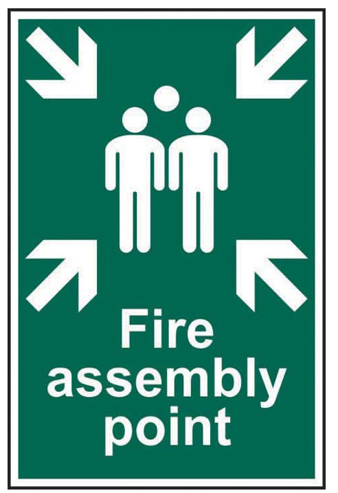 Fire Assembly Point - PVC Sign 200 x 300mm