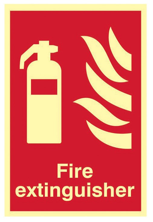 Fire Extinguisher Photoluminescent - 200 x 300mm