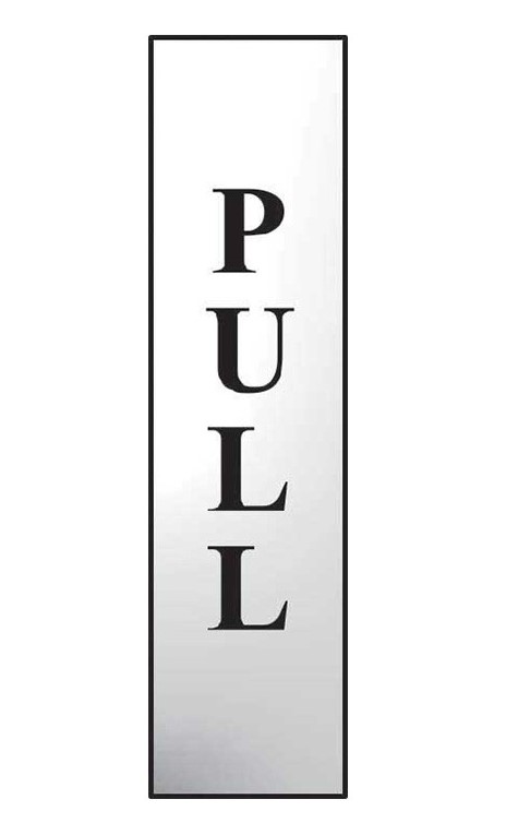 Pull Vertical - Polished Chrome Effect 50 x 200mm
