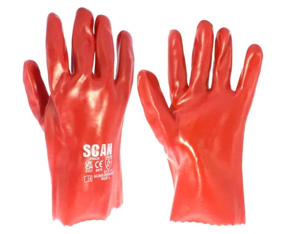 PVC Gauntlets 27cm (11in) - L (Size 9)
