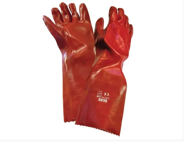 PVC Gauntlet 45cm (18in) - L (Size 9)