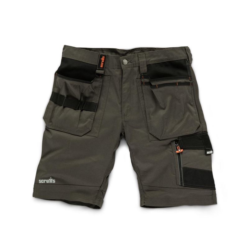 36" WAIST TRADE SHORTS SLATE GREY SCRUFFS